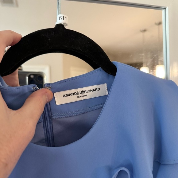 Amanda Uprichard Emery Dress Size P Color Blue - Picture 4 of 6